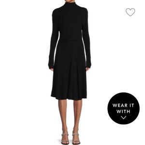 Black Sweater Dress 2-in-1
